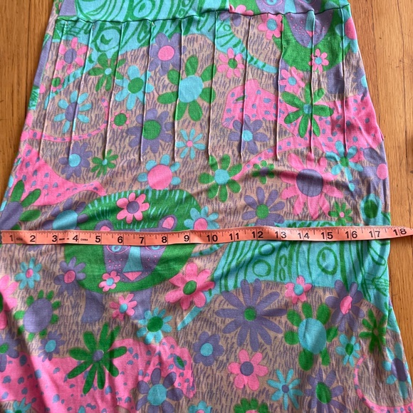 60s Vintage Diane Von Furstenberg Stretch Silk Big Cat Novelty Print Dress - Picture 6 of 15